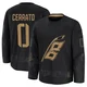Men's Charlie Cerrato ＃0 Black Carolina Hurricanes 2024 Military Appreciation Practice Premium Jersey