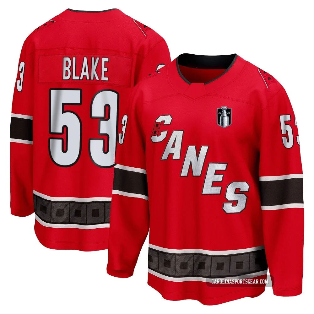Men's Jackson Blake ＃53 Red Carolina Hurricanes Breakaway Special Edition 2.0 2026 Stanley Cup Final Jersey
