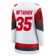Women's Amir Miftakhov ＃35 White Carolina Hurricanes Breakaway Away 2025 Jersey