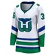Women's Amir Miftakhov ＃35 White Carolina Hurricanes Breakaway Throwback Jersey