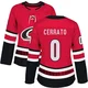 Women's Charlie Cerrato ＃0 Authentic Red Carolina Hurricanes Home Jersey