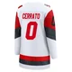 Women's Charlie Cerrato ＃0 White Carolina Hurricanes Breakaway Away 2025 Jersey