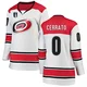 Women's Charlie Cerrato ＃0 White Carolina Hurricanes Breakaway Away 2026 Stanley Cup Final Jersey