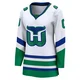 Women's Charlie Cerrato ＃0 White Carolina Hurricanes Breakaway Throwback Jersey