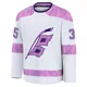Youth Amir Miftakhov ＃35 White Carolina Hurricanes 2024 Hockey Fights Cancer Practice Premium Jersey