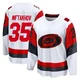 Youth Amir Miftakhov ＃35 White Carolina Hurricanes Breakaway Away 2025 Jersey