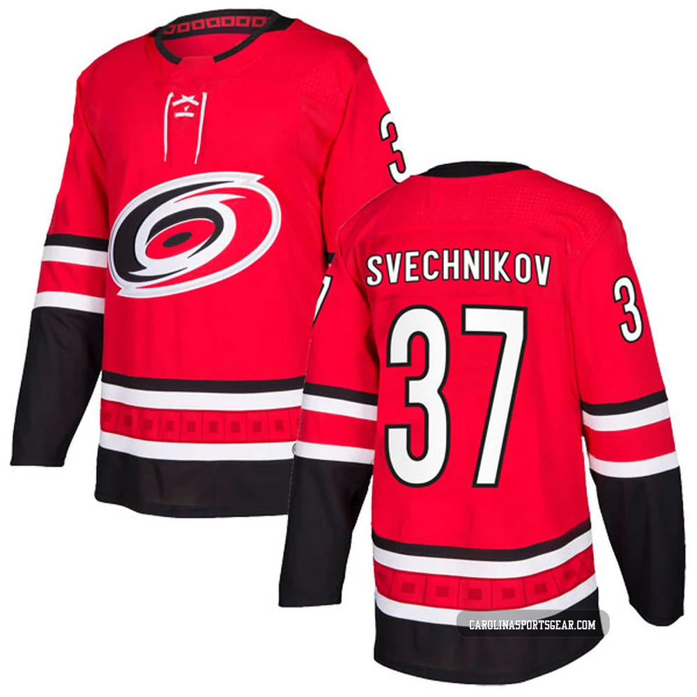 Youth Andrei Svechnikov ＃37 Authentic Red Carolina Hurricanes Home Jersey