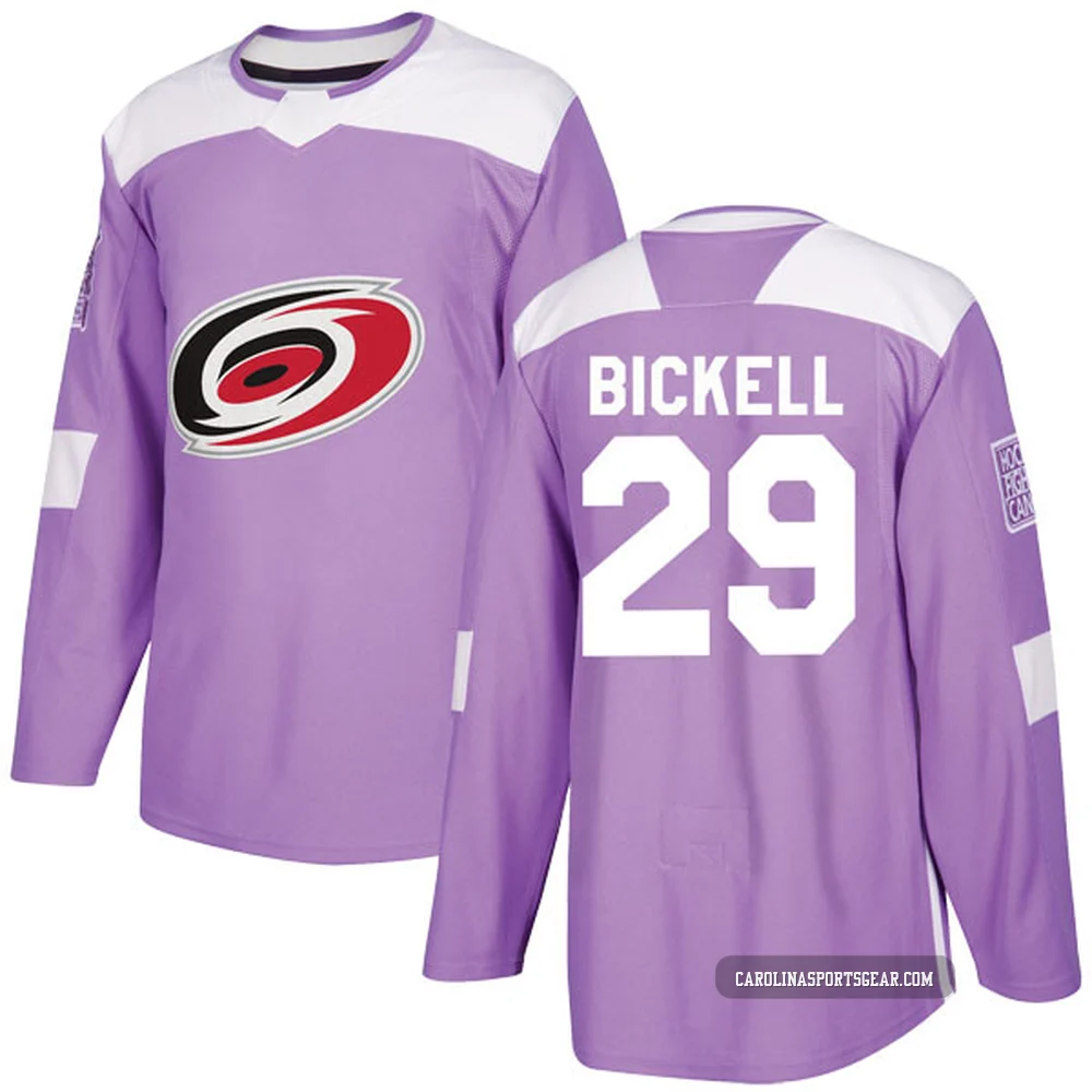 Youth Bryan Bickell ＃29 Authentic Purple Carolina Hurricanes Fights Cancer Practice Jersey