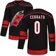 Youth Charlie Cerrato ＃0 Authentic Black Carolina Hurricanes Alternate Jersey