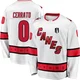Youth Charlie Cerrato ＃0 Premier White Carolina Hurricanes Breakaway Away 2026 Stanley Cup Final Jersey