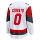 Youth Charlie Cerrato ＃0 White Carolina Hurricanes Breakaway Away 2025 Jersey