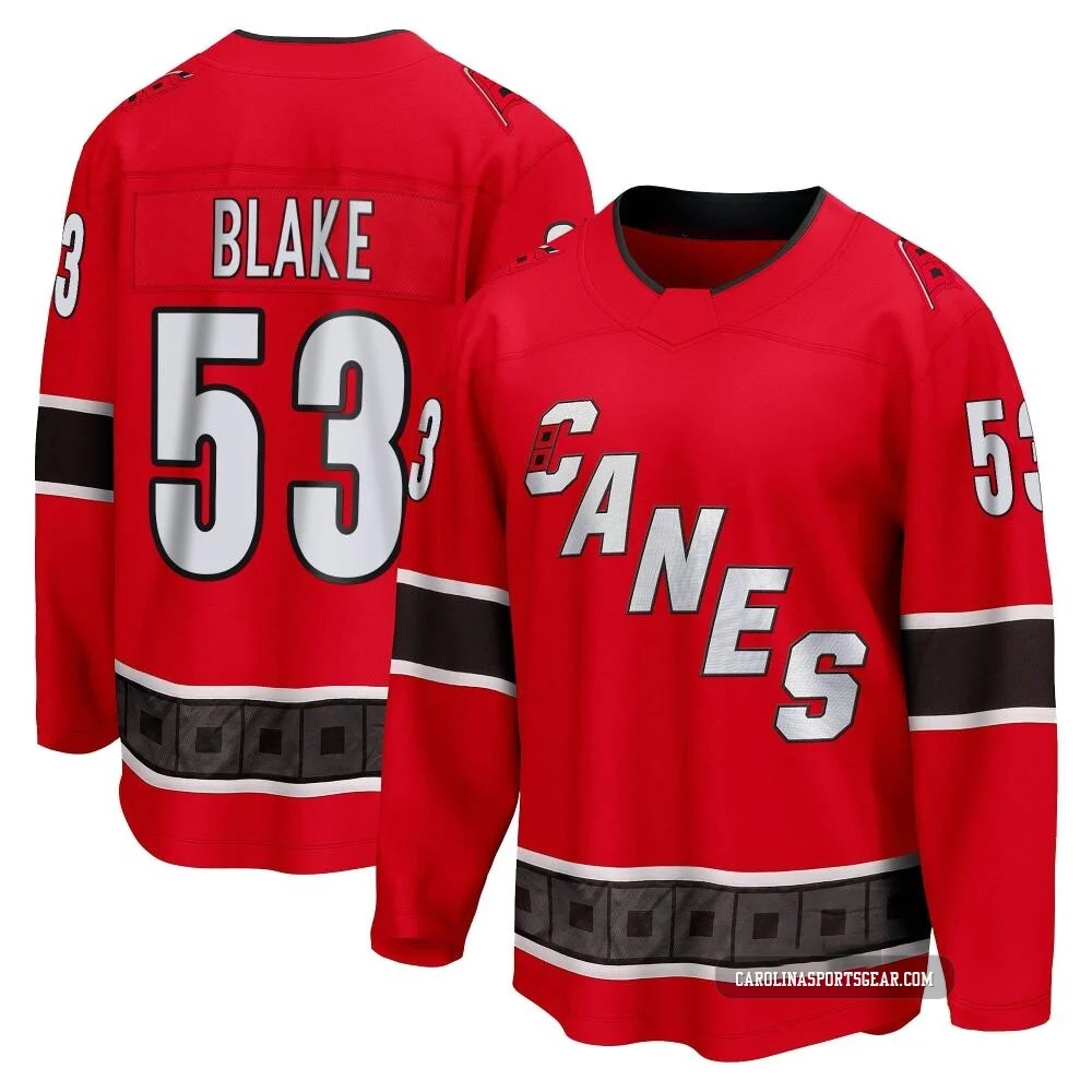 Youth Jackson Blake ＃53 Red Carolina Hurricanes Breakaway Special Edition 2.0 Jersey