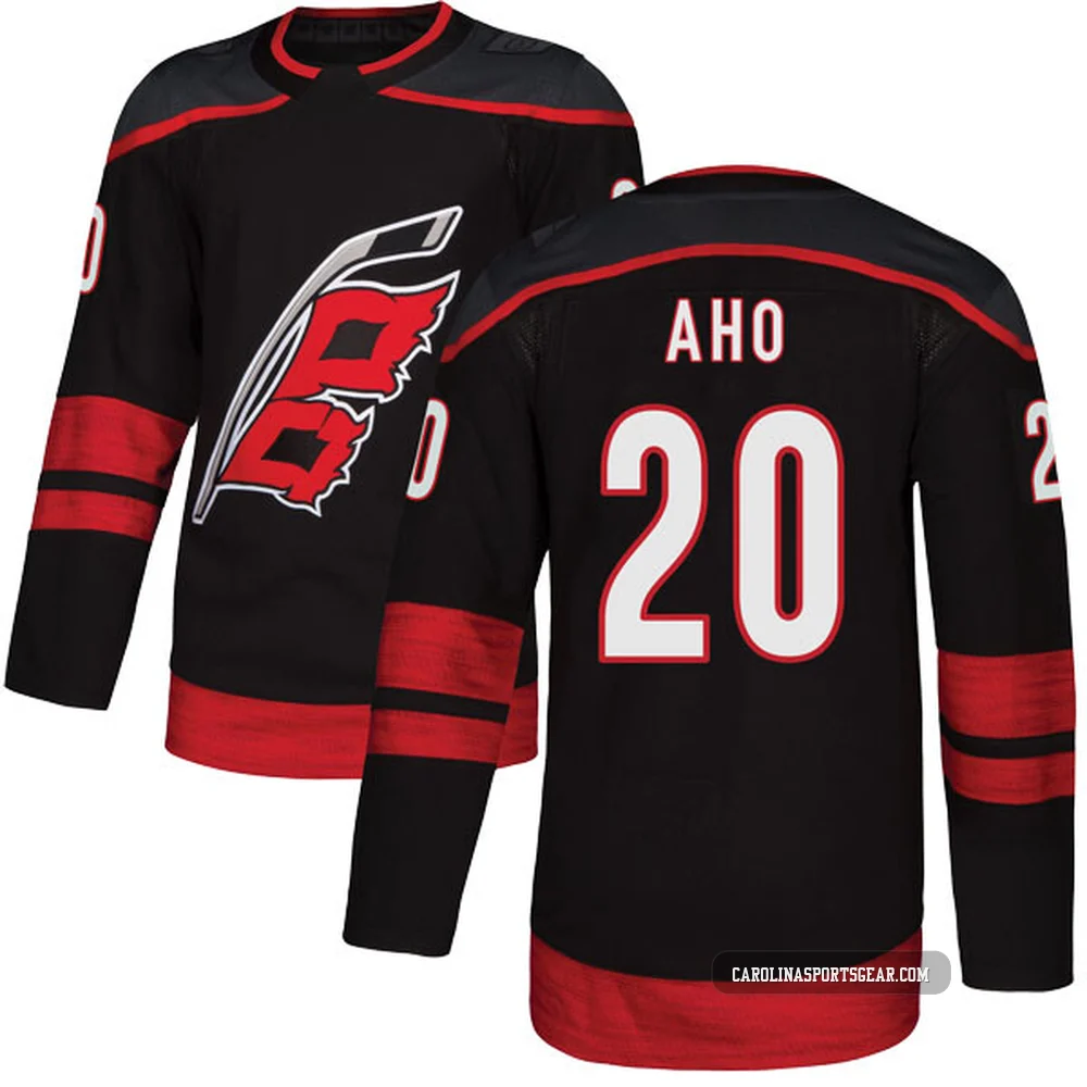 Youth Sebastian Aho ＃20 Authentic Black Carolina Hurricanes Alternate Jersey